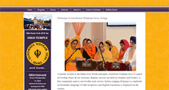Desktop Screenshot of irvinggurdwara.org